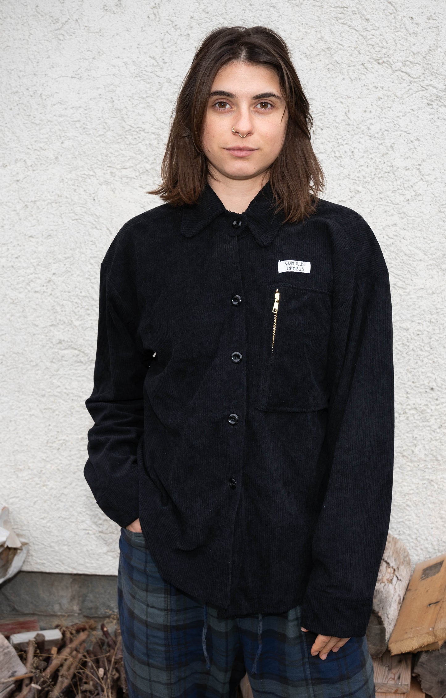 Corderoy Shirt black