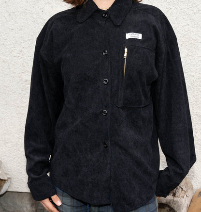 Corderoy Shirt black