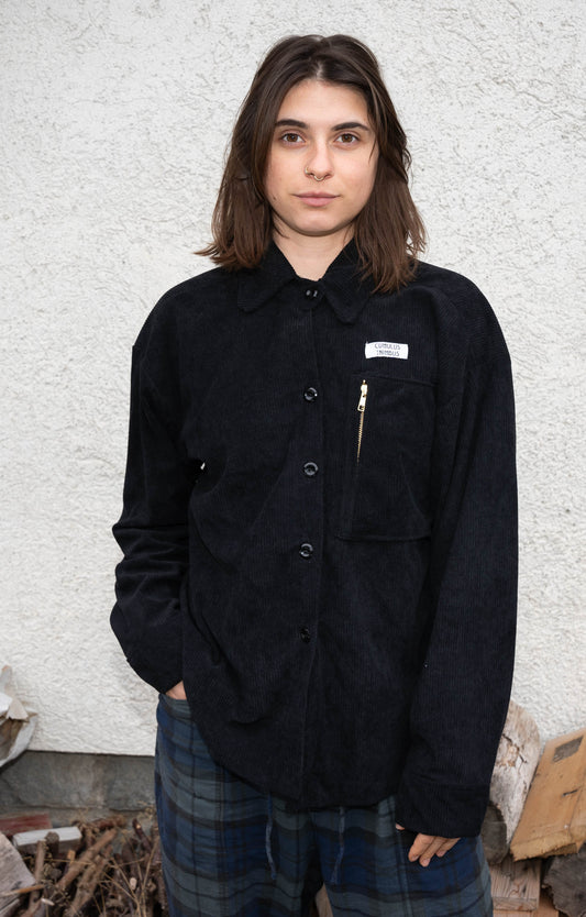 Corderoy Shirt black