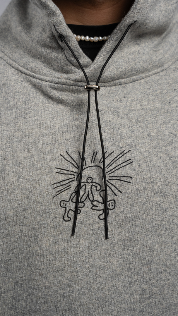 solar being hoodie grey - Image 2
