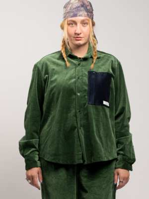 corderoy shirt green
